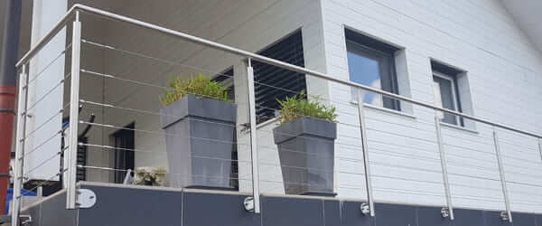 Les garde-corps - sécurité balcon terrasse garde-corps inox